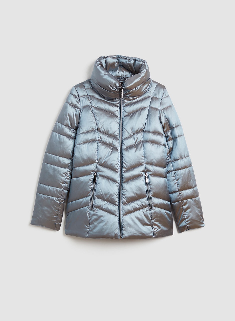 Stand-Up Collar Puffer Coat