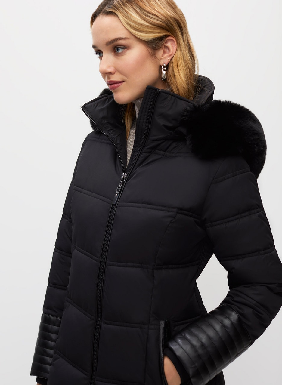 Vegan Down Quilted Coat