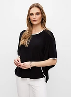 Joseph Ribkoff - Asymmetric Sleeve Top