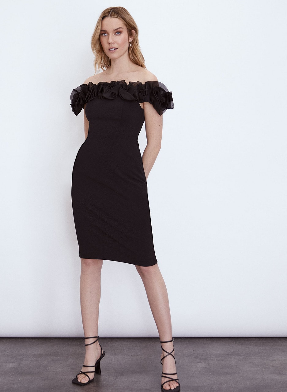 Aidan Mattox - Frill Detail Dress