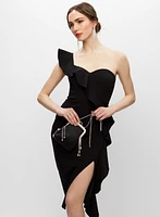 One-Shoulder Ruffle Dress