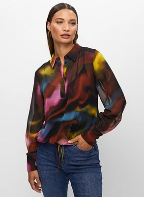 Abstract Motif Blouse
