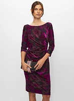 Adrianna Papell - Floral Shimmer Dress