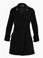 Button Detail Trench Coat