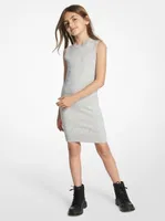 Metallic Logo Knit Tank Dress