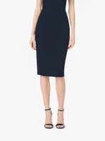 Stretch-Wool Gabardine Pencil Skirt