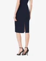 Stretch-Wool Gabardine Pencil Skirt