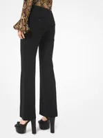 Wool-Serge Flared Trousers