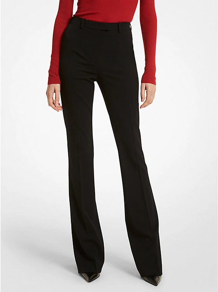 Stretch Wool Gabardine Split-Cuff Trousers