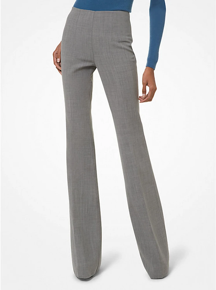 Brooke Stretch Crepe Flared Pants