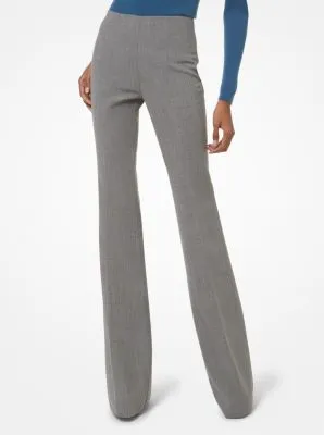 Brooke Stretch Crepe Flared Pants