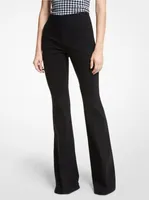 Brooke Stretch Cotton Flared Pants