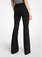 Brooke Stretch Cotton Flared Pants
