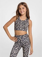 Leopard Logo Cropped Tank