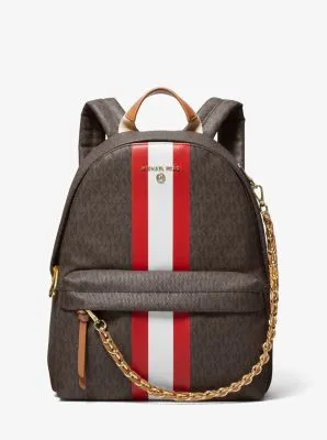 Slater Medium Signature Logo Stripe Backpack