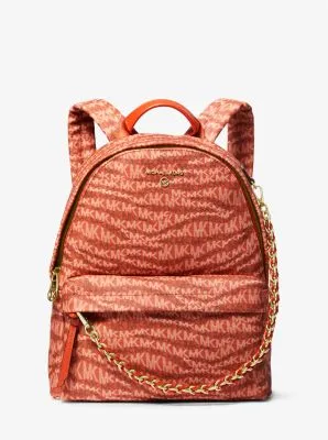 Slater Medium Animal Print Logo Backpack