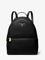 Valerie Medium Pebbled Leather Backpack