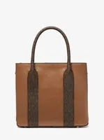 Austin Medium Pebbled Leather Messenger Bag