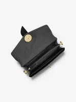 Greenwich Medium Studded Saffiano Leather Convertible Shoulder Bag