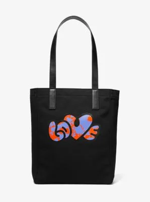 Watch Hunger Stop LOVE Large Cotton Canvas Tote Bag