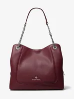 Piper Large Pebbled Leather Shoulder Bag