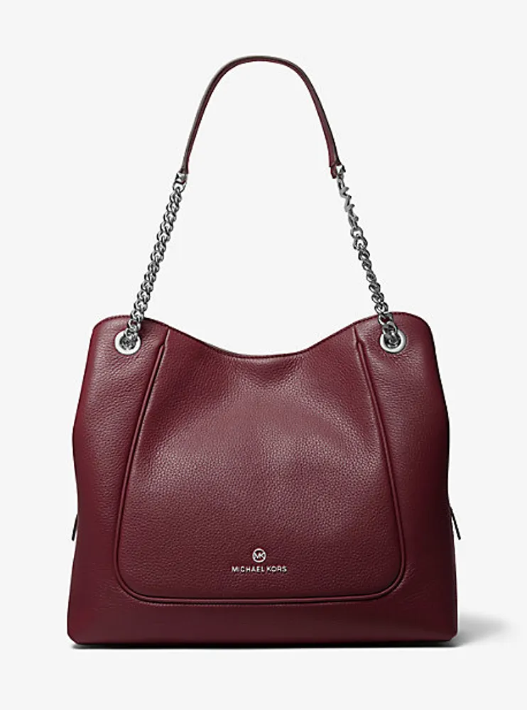 Piper Large Pebbled Leather Shoulder Bag