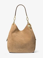 Lillie Large Suede Shoulder Bag