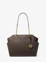 Jacquelyn Medium Logo Tote Bag