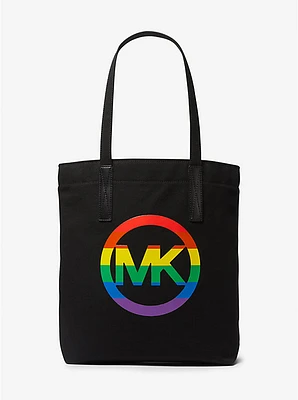 PRIDE Rainbow Logo Cotton Tote Bag