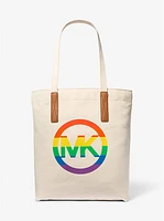 PRIDE Rainbow Logo Cotton Tote Bag