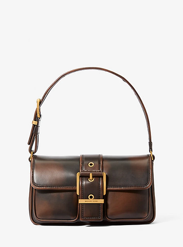 Colby Medium Burnished Leather Shoulder Bag