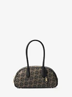 Lulu Small Metallic Empire Monogram Satchel