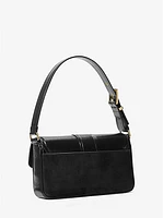 Bolso de hombro Colby mediano de piel cuarteada