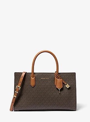 Scarlett Medium Signature Logo Satchel