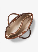 Bolso tote Taryn grande de piel