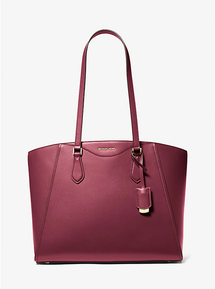 Bolso tote Taryn grande de piel