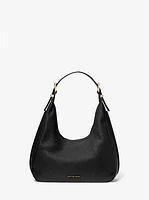 Nolita Small Pebbled Leather Hobo Shoulder Bag