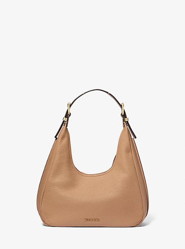 Nolita Small Pebbled Leather Hobo Shoulder Bag