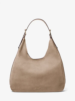 Nolita Large Nubuck Hobo Shoulder Bag