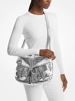 Darrington Large Crackled Leather Shoulder Bag