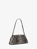 Ludlow Medium Snake Embossed Leather Shoulder Bag