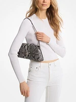 Ludlow Medium Snake Embossed Leather Shoulder Bag