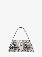 Ludlow Medium Snake Embossed Leather Shoulder Bag