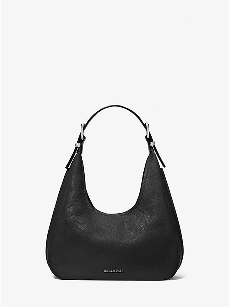 Nolita Small Pebbled Leather Hobo Shoulder Bag