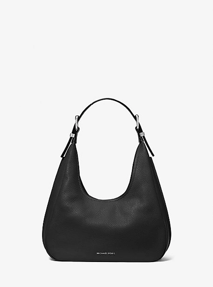 Nolita Small Pebbled Leather Hobo Shoulder Bag