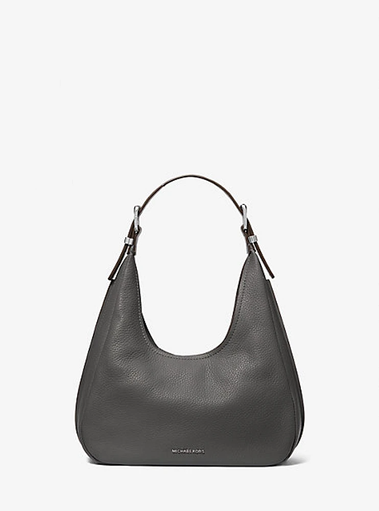 Nolita Small Pebbled Leather Hobo Shoulder Bag