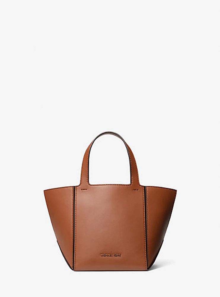 Jordi Small Leather Tote Bag