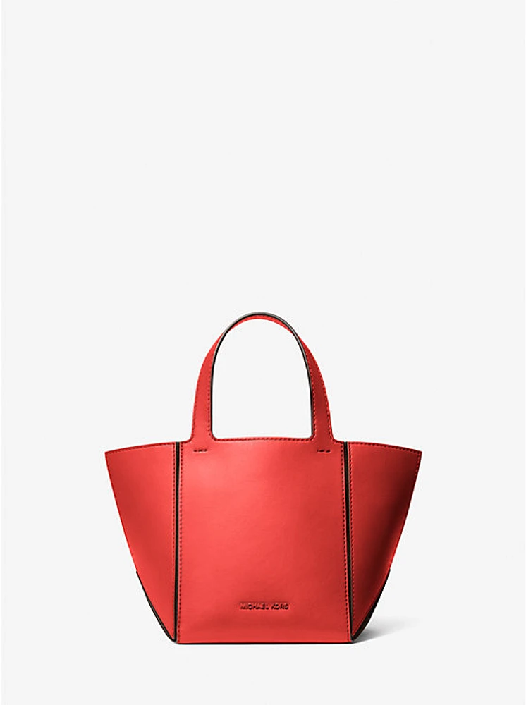 Jordi Small Leather Tote Bag