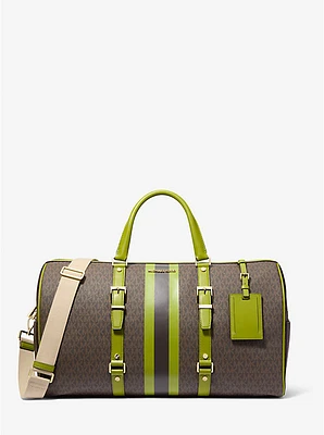 Bedford Travel Extra-Large Signature Logo Stripe Weekender Bag