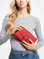 Penelope Medium Saffiano Leather Clutch